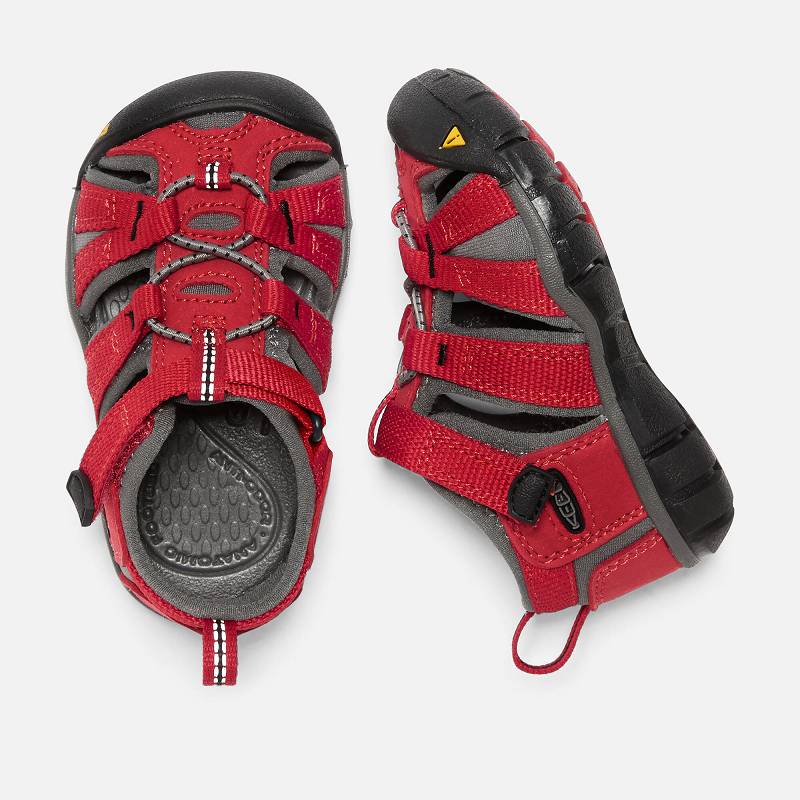 Keen Seacamp II CNX Baby Sandalen Kinder DE-30519 Racing Red/Gargoyle - Keen Kinderschuhe Rot